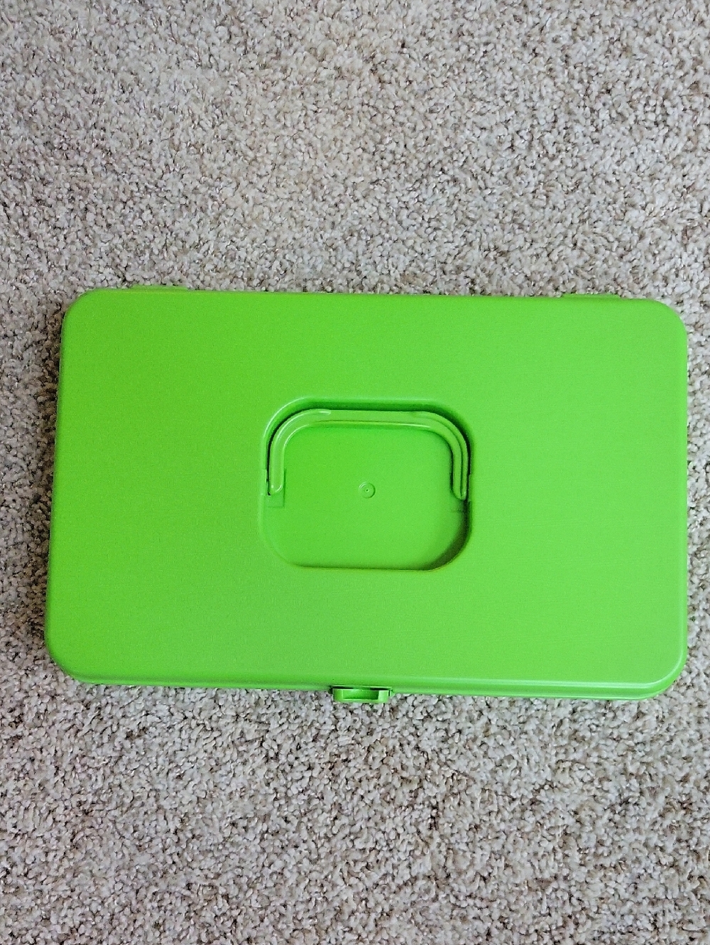 Vintage Wilson Wil-hold Plastic Sewing Box Thread Bobbin Organizer Green